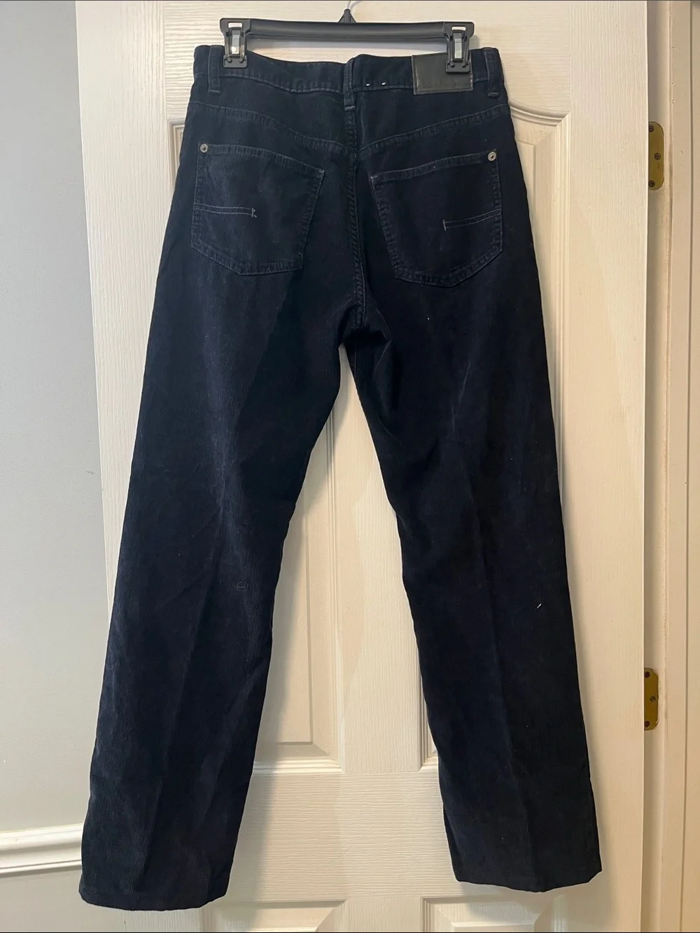 Calvin Klein Jeans Black Corduroy Straight-Leg Pants